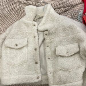 princess polly white cropped jacket